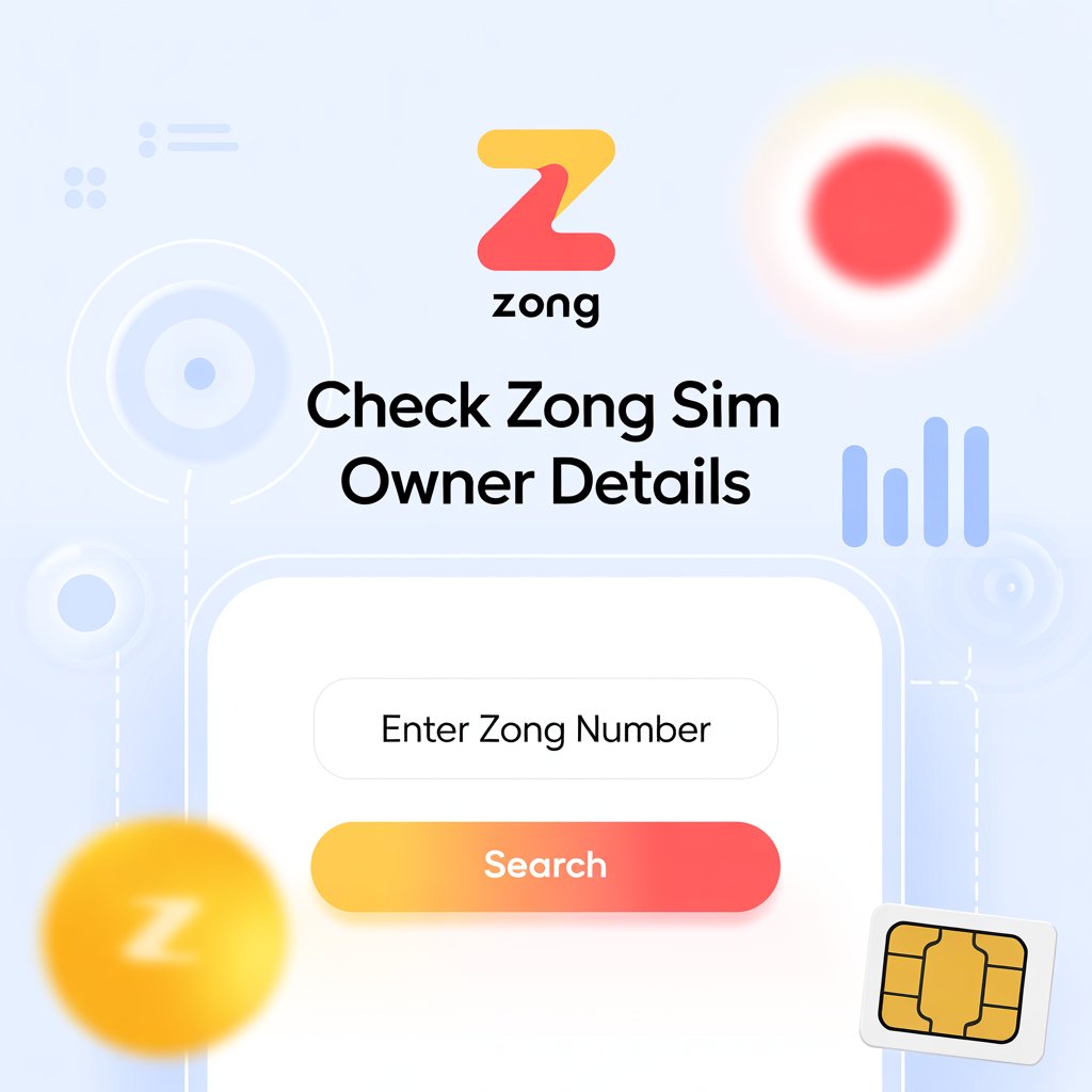 Check Zong sim owner detail