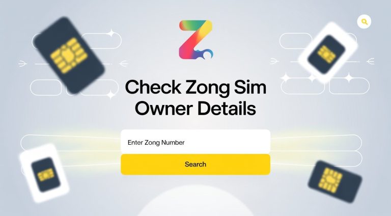 Guide how to check zong sim details