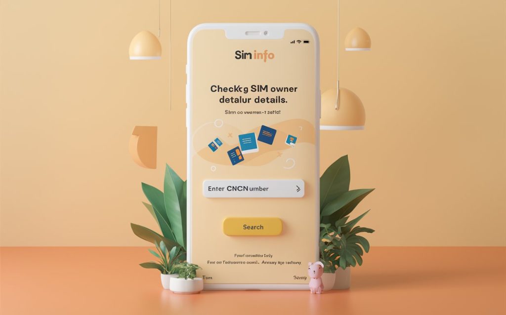 Pak sin owner details with number or cnic